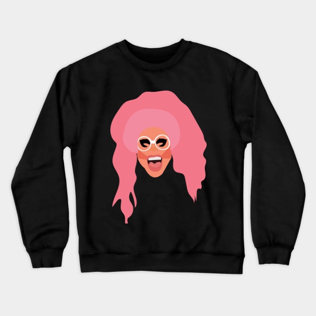 Kitty Girl Crewneck Sweatshirt by No Rain Studio